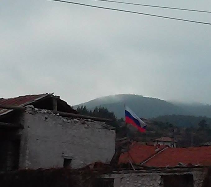 Bulgaristan'da Rus bayrakları dalgalanıyor...