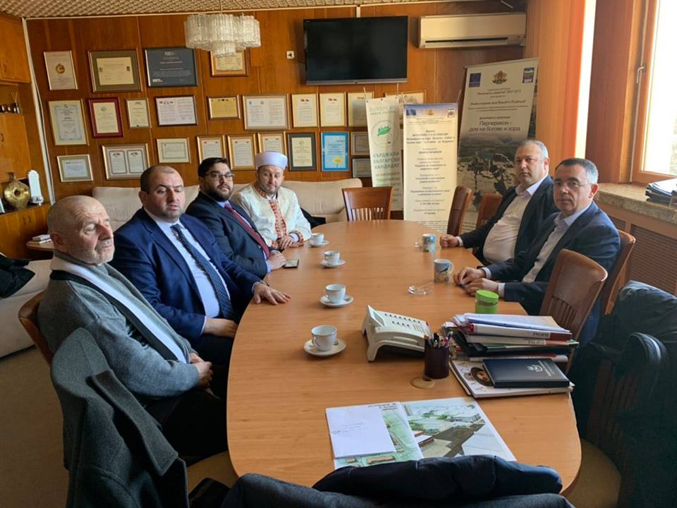 Müslüman din adamları, Kırcaali Belediye Başkanı Hasan Aziz'i ziyaret ettiler